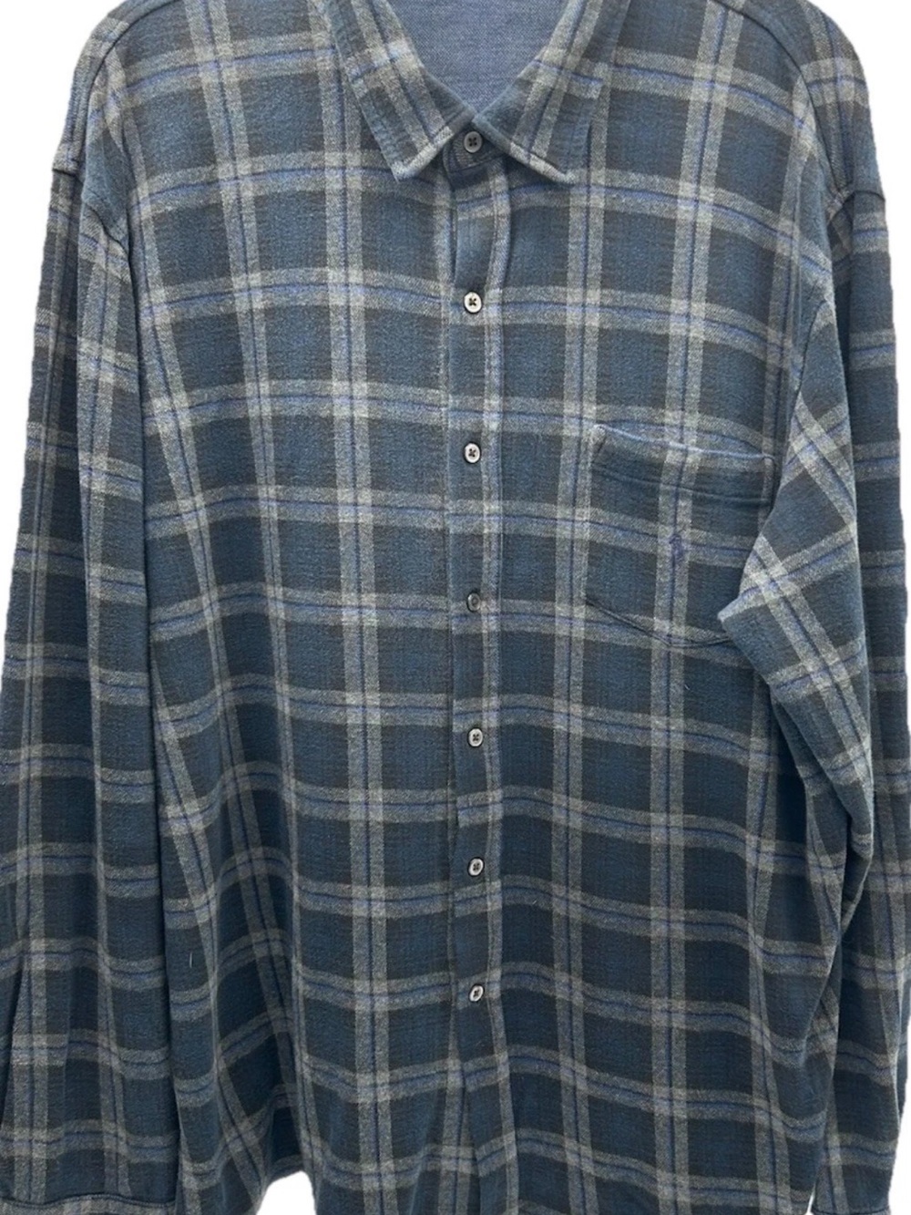 Ralph Lauren Men's Blue Plaid Long-Sleeve Button-Down Shirt
